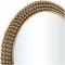 CosmoLiving by Cosmopolitan Brass Metal Ball Wall Mirror with Beaded Detailing 32" x 1" x 32"